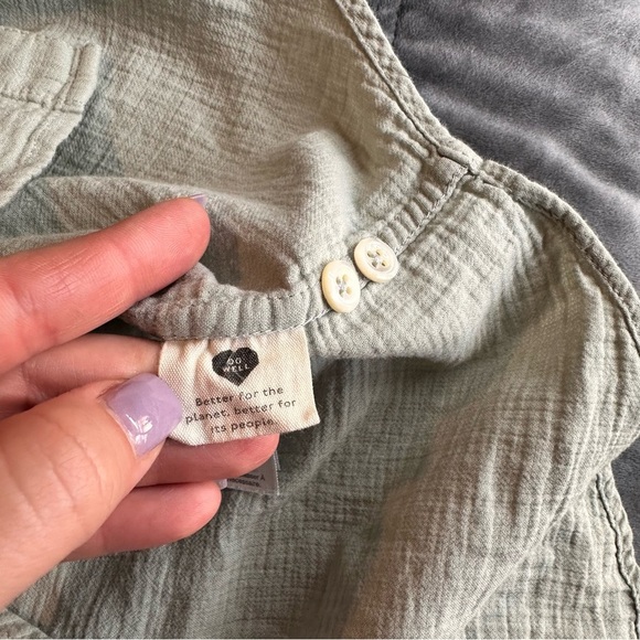 Madewell Green Casual Button Down Shirt - Picture 8 of 12